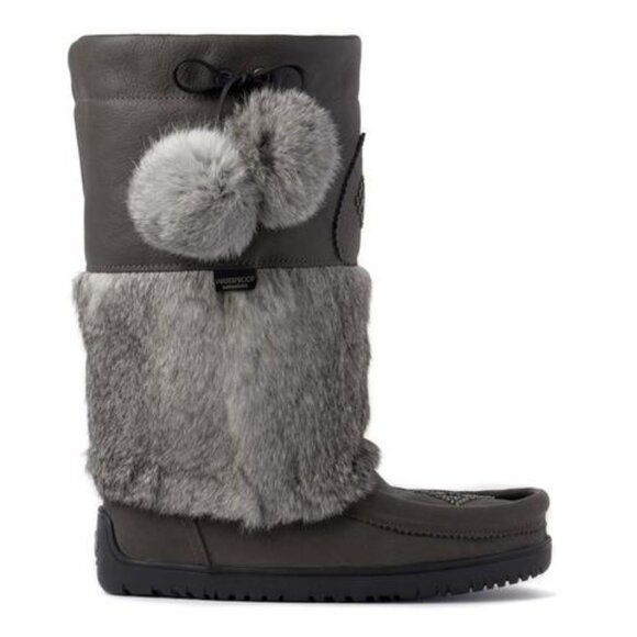 New With Box WATERPROOF SNOWY OWL LEATHER MUKLUK - Picture 5 of 5